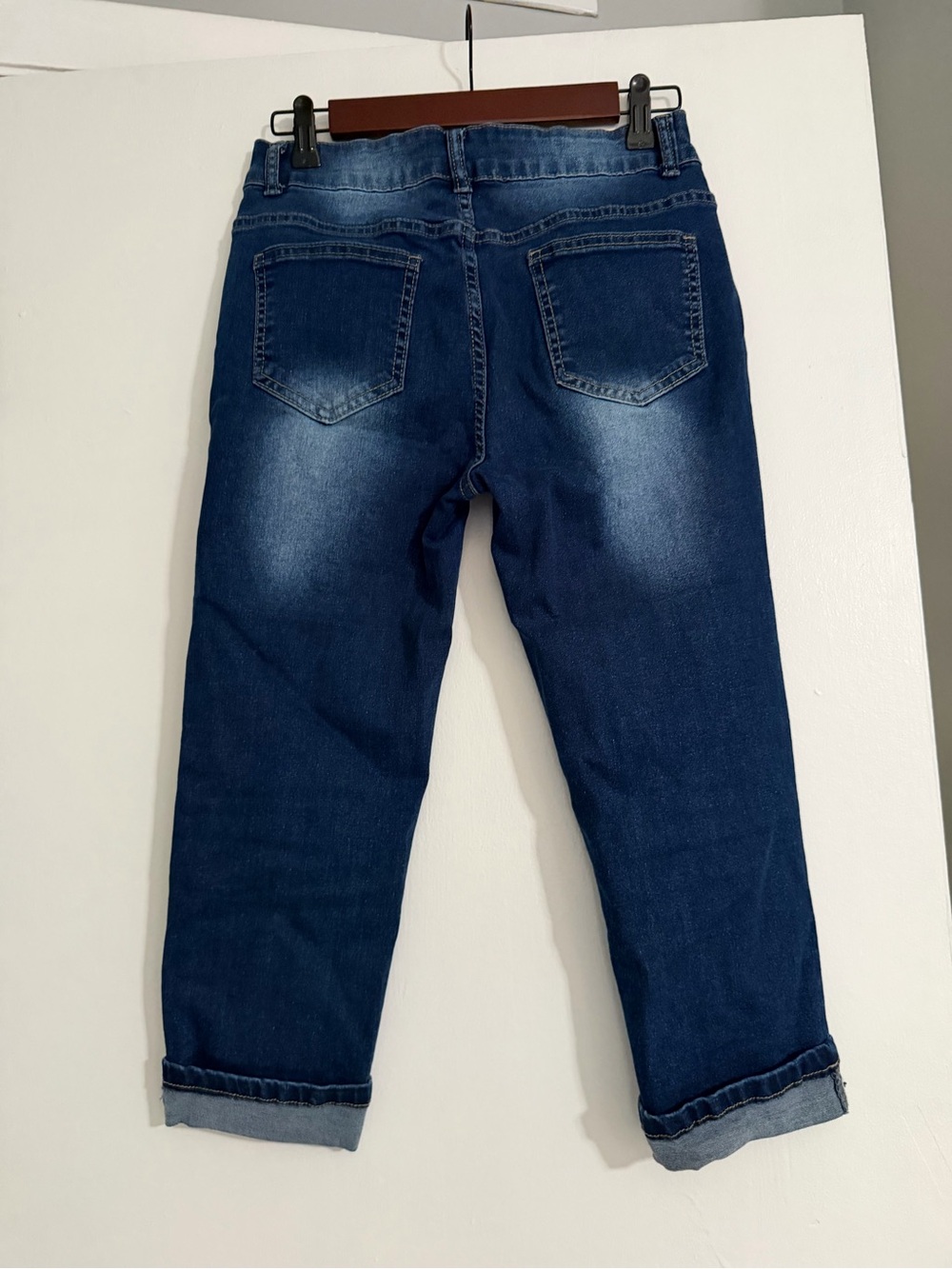 SHEIN Dark Blue Straight Leg Jeans - Picture 3 of 4